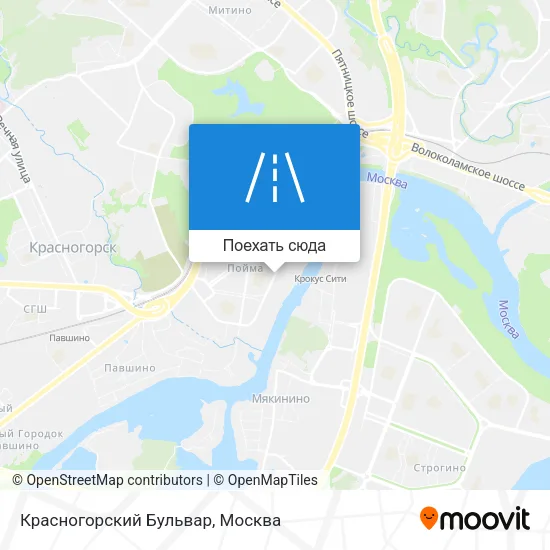Карта Красногорский Бульвар