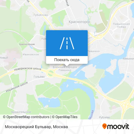 Карта Москворецкий Бульвар