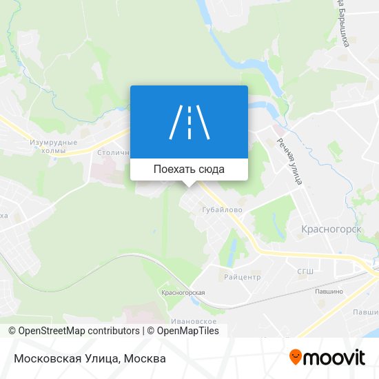 Карта Московская Улица