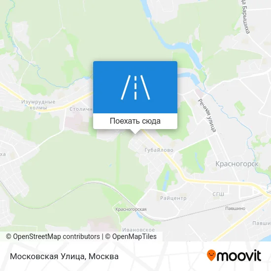 Карта Московская Улица