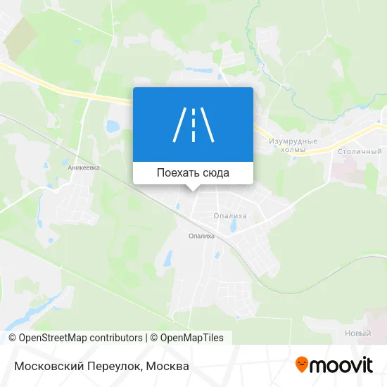 Карта Московский Переулок