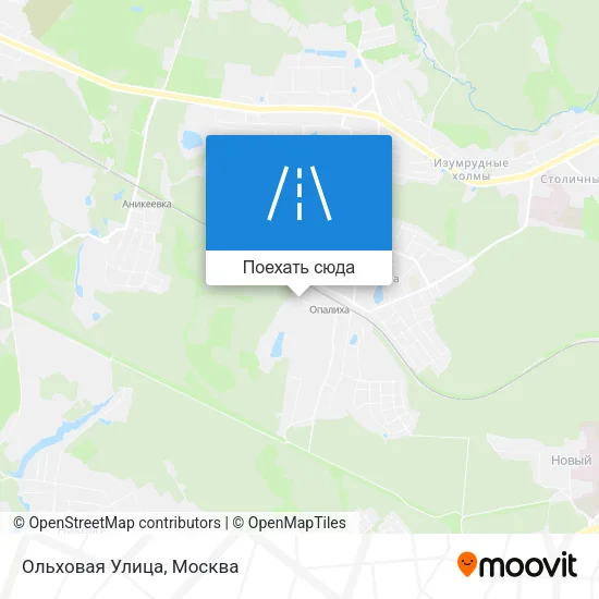 Карта Ольховая Улица