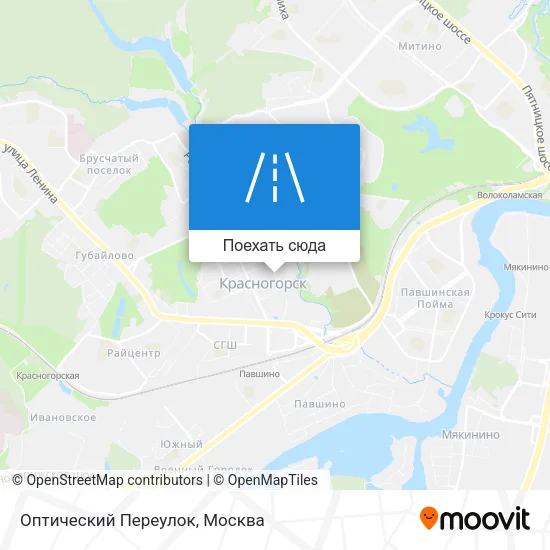 Карта Оптический Переулок