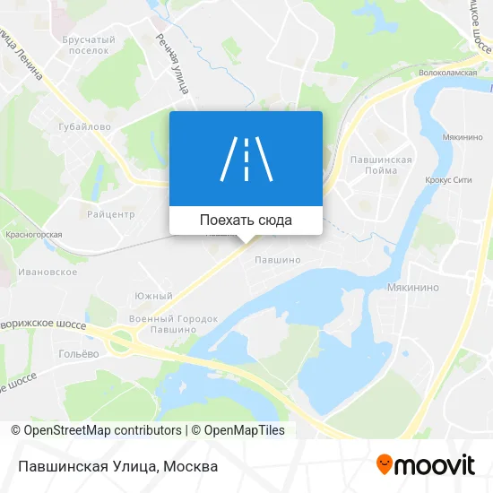 Карта Павшинская Улица