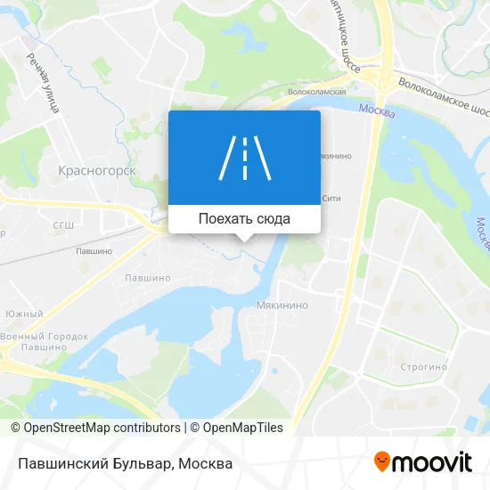 Карта Павшинский Бульвар
