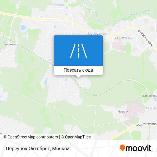 Карта Переулок Октябрят