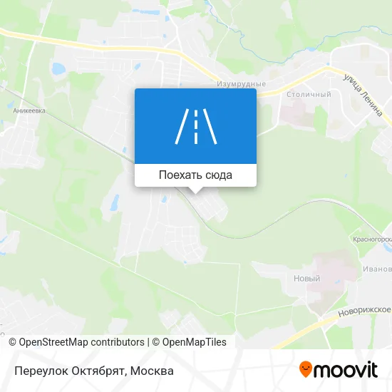 Карта Переулок Октябрят