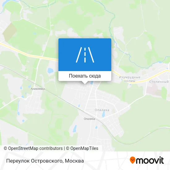Карта Переулок Островского