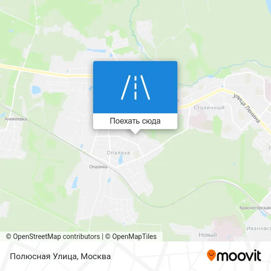 Карта Полюсная Улица