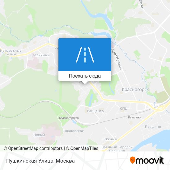 Карта Пушкинская Улица