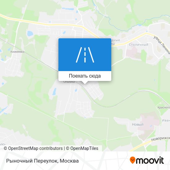 Карта Рыночный Переулок