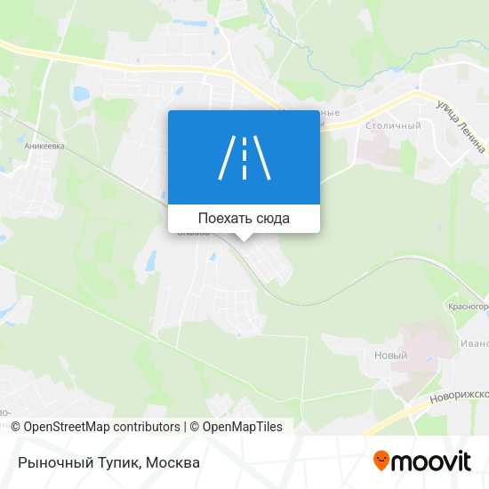 Карта Рыночный Тупик