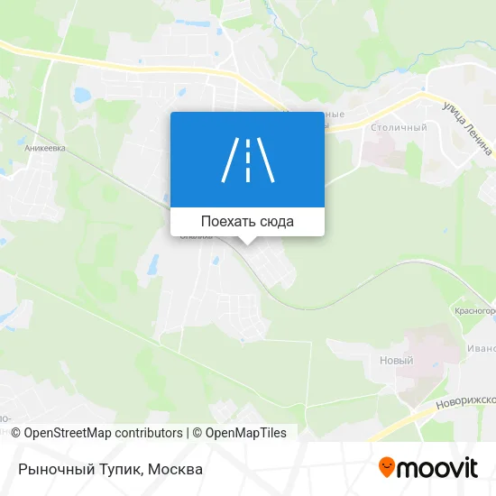 Карта Рыночный Тупик