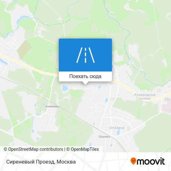Карта Сиреневый Проезд