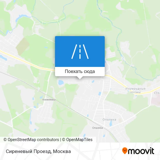 Карта Сиреневый Проезд