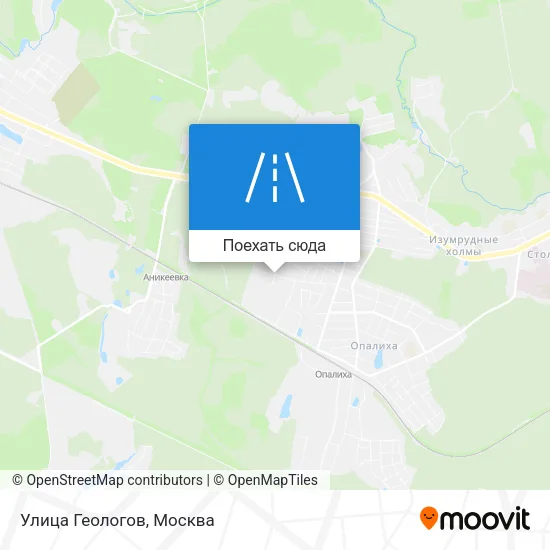 Карта Улица Геологов