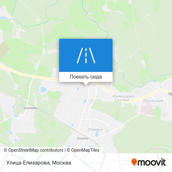 Карта Улица Елизарова
