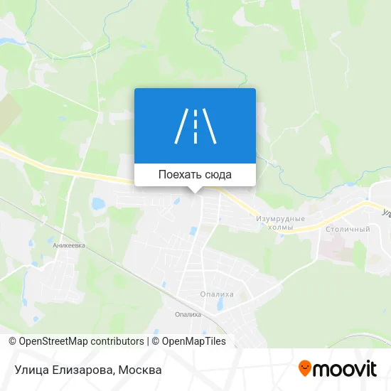 Карта Улица Елизарова