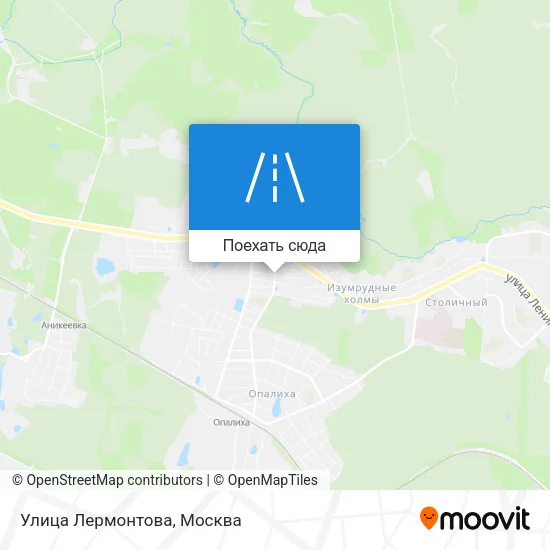 Карта Улица Лермонтова