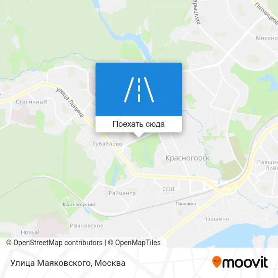 Карта Улица Маяковского