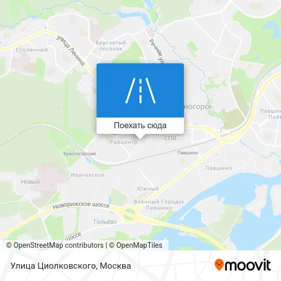 Карта Улица Циолковского