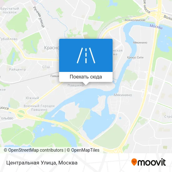 Карта Центральная Улица