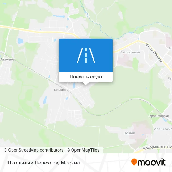 Карта Школьный Переулок