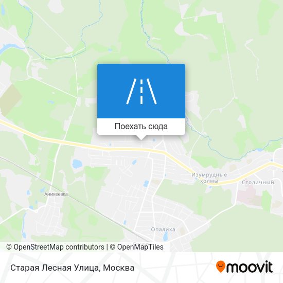 Карта Старая Лесная Улица