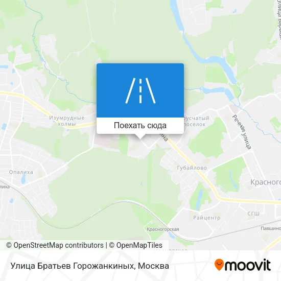 Карта Улица Братьев Горожанкиных
