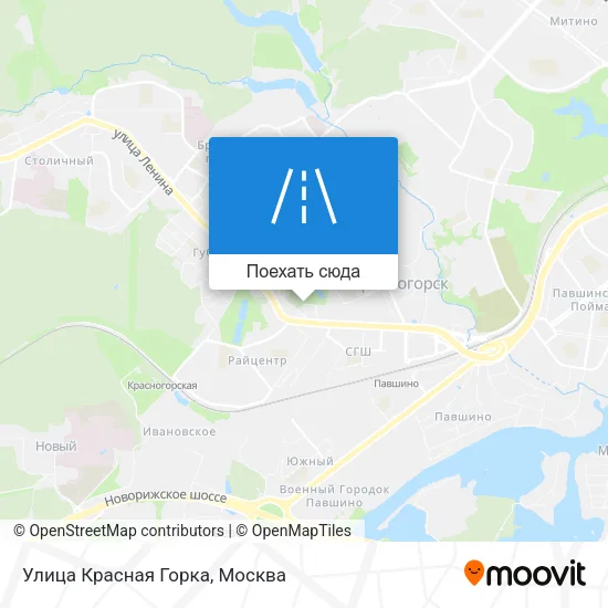 Карта Улица Красная Горка