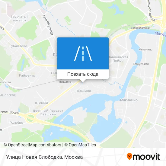 Карта Улица Новая Слободка