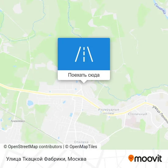 Карта Улица Ткацкой Фабрики