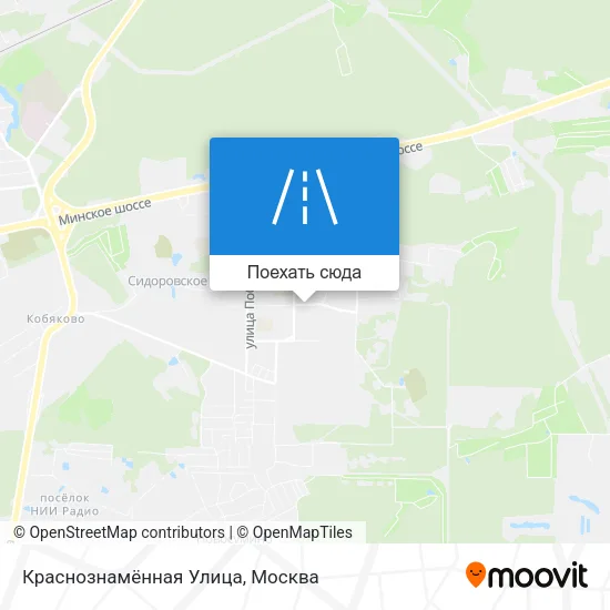 Карта Краснознамённая Улица