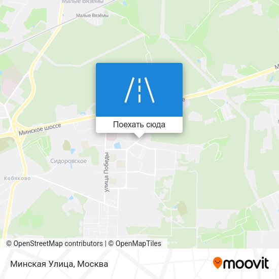 Карта Минская Улица