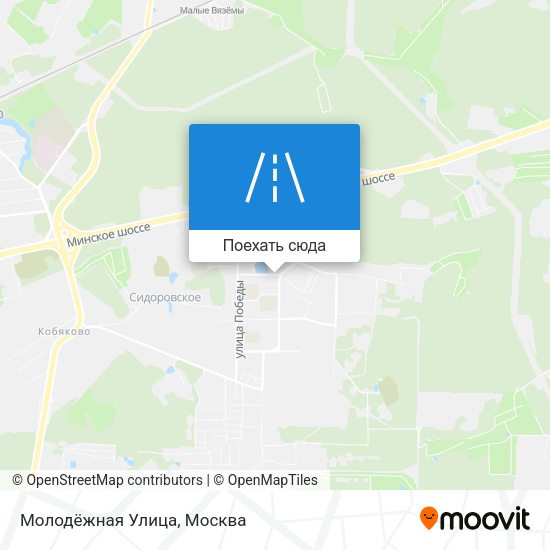 Карта Молодёжная Улица