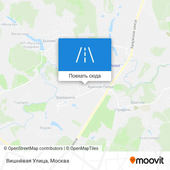 Карта Вишнёвая Улица