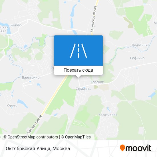 Карта Октябрьская Улица