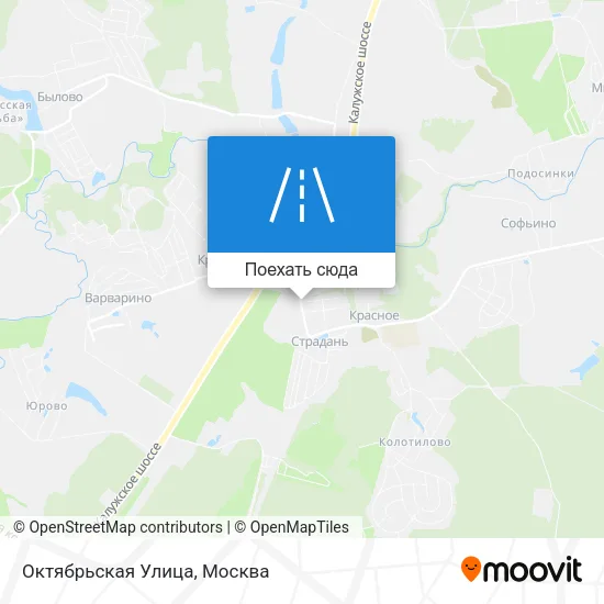 Карта Октябрьская Улица