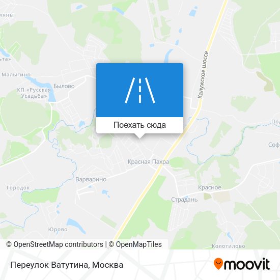 Карта Переулок Ватутина