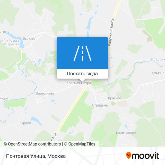 Карта Почтовая Улица