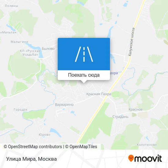 Карта Улица Мира