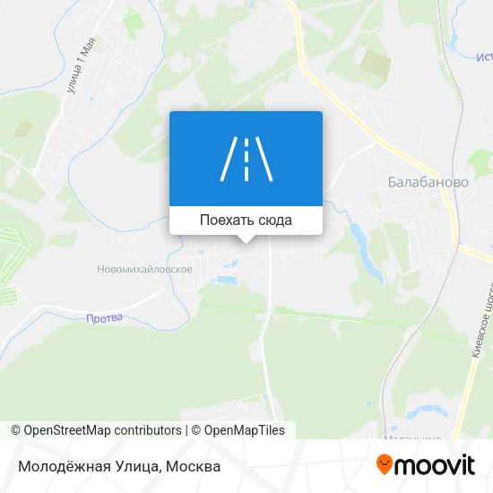 Карта Молодёжная Улица