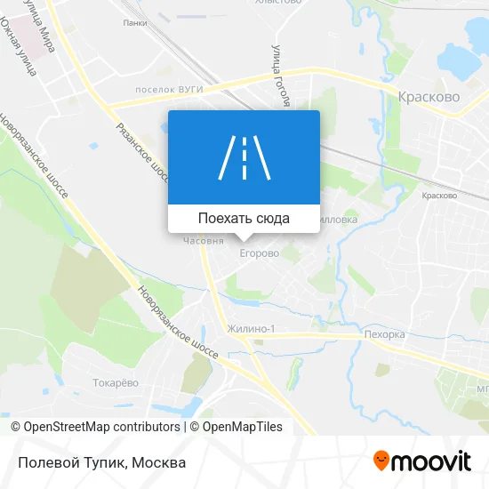 Карта Полевой Тупик