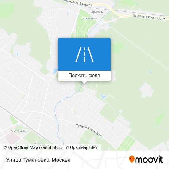 Карта Улица Тумановка