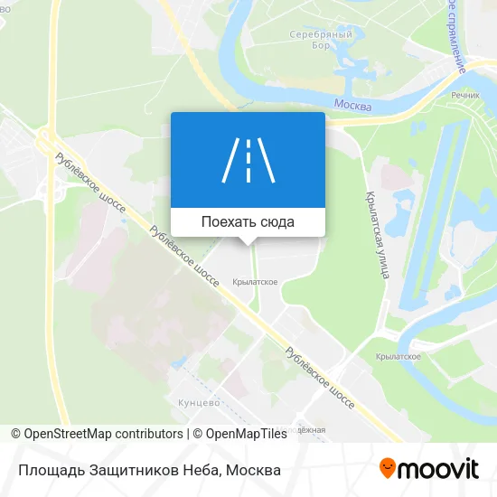Карта Площадь Защитников Неба