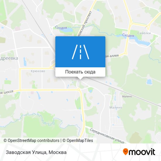 Карта Заводская Улица