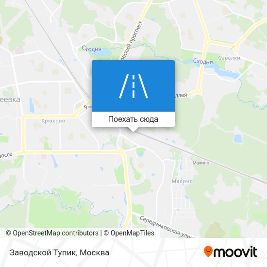 Карта Заводской Тупик