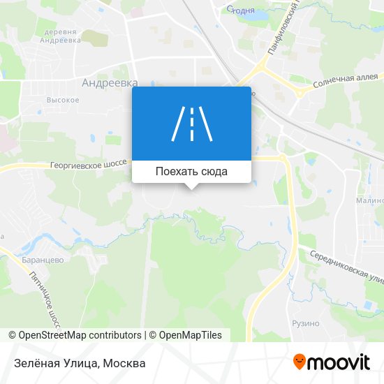 Карта Зелёная Улица