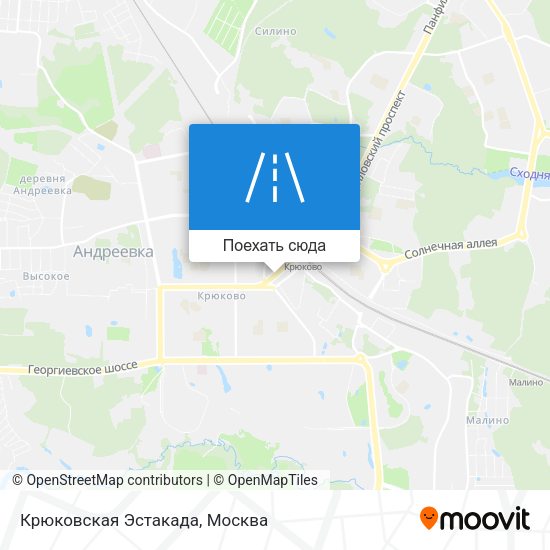 Карта Крюковская Эстакада