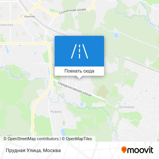 Карта Прудная Улица